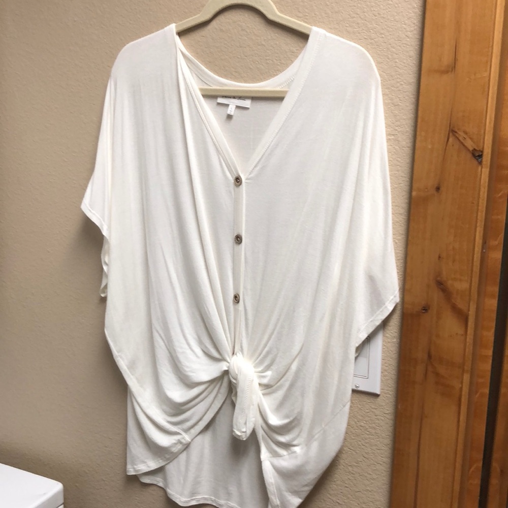 Oversized white shirt